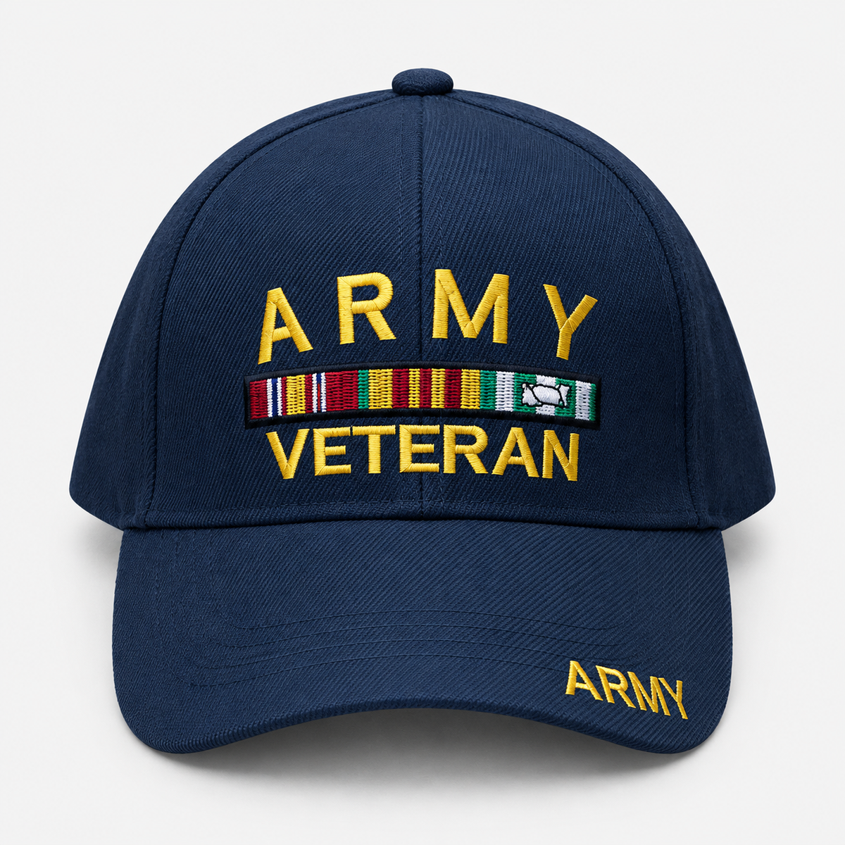 Army Veteran embroidered cap in navy