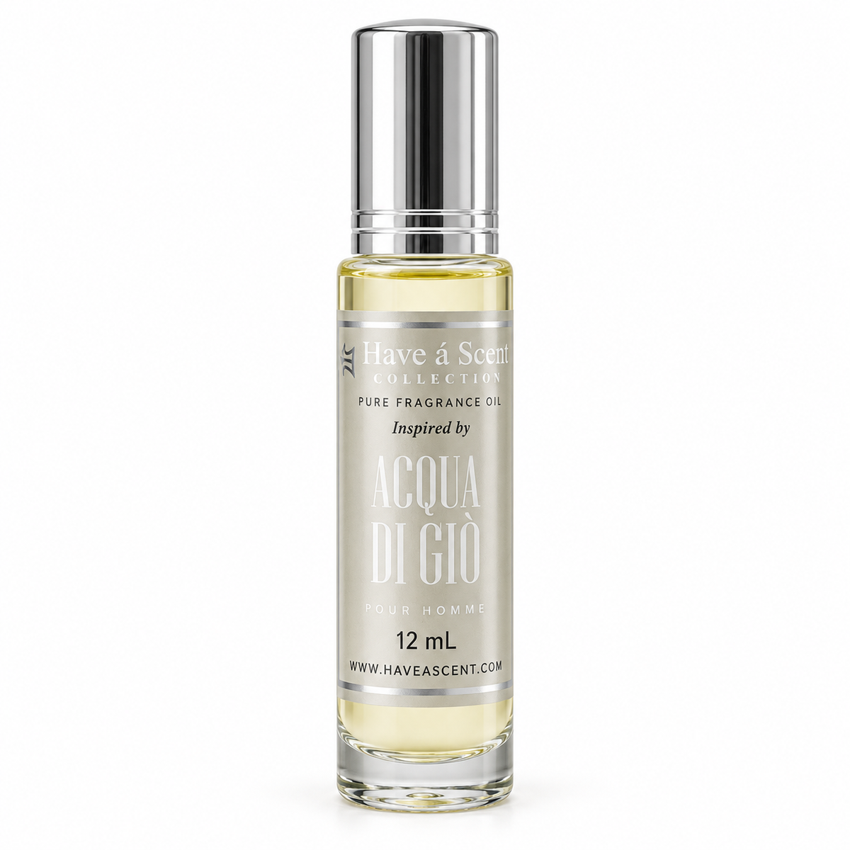 Have a Scent Acqua di Gio-inspired fragrance oil, 12 mL bottle on a white background