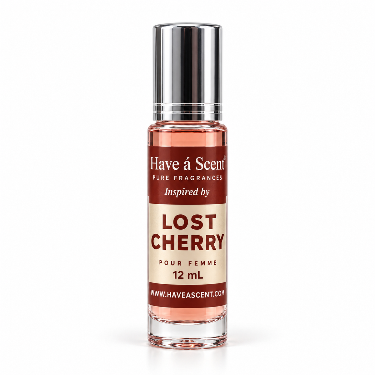 Have a Scent Lost Cherry-inspired fragrance oil, 12 mL bottle on a white background