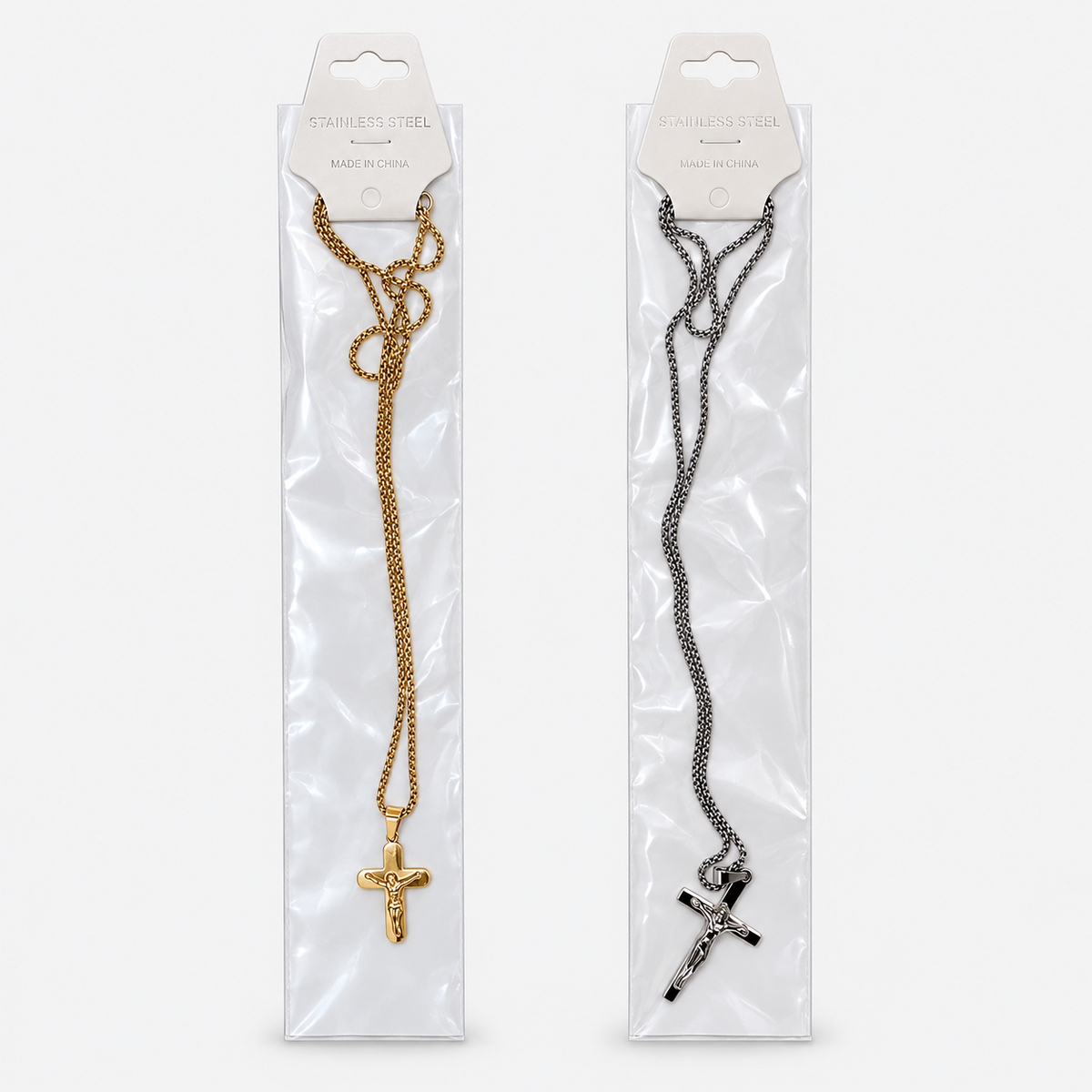Crucifix Pendant Necklace — available colors, sold separately