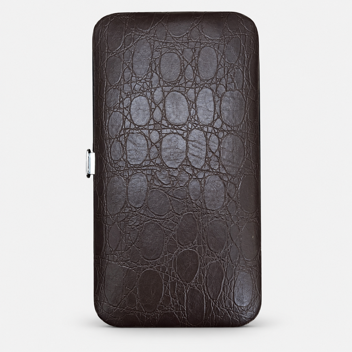 Manicure set — brown case, single set.