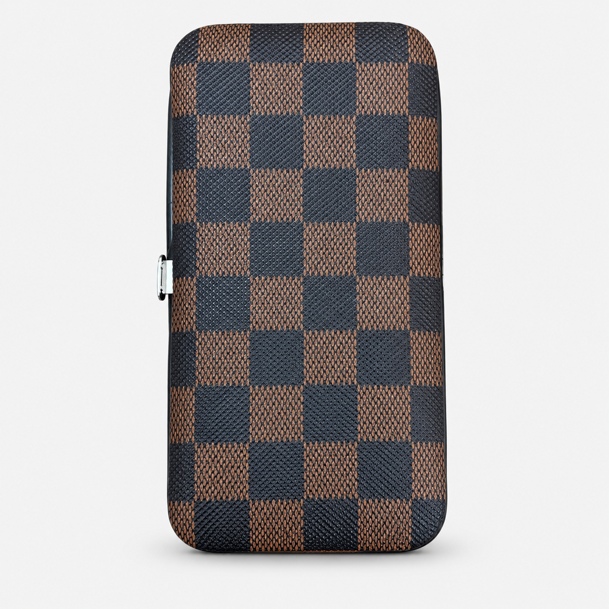 Manicure set — checkerboard case, single set.