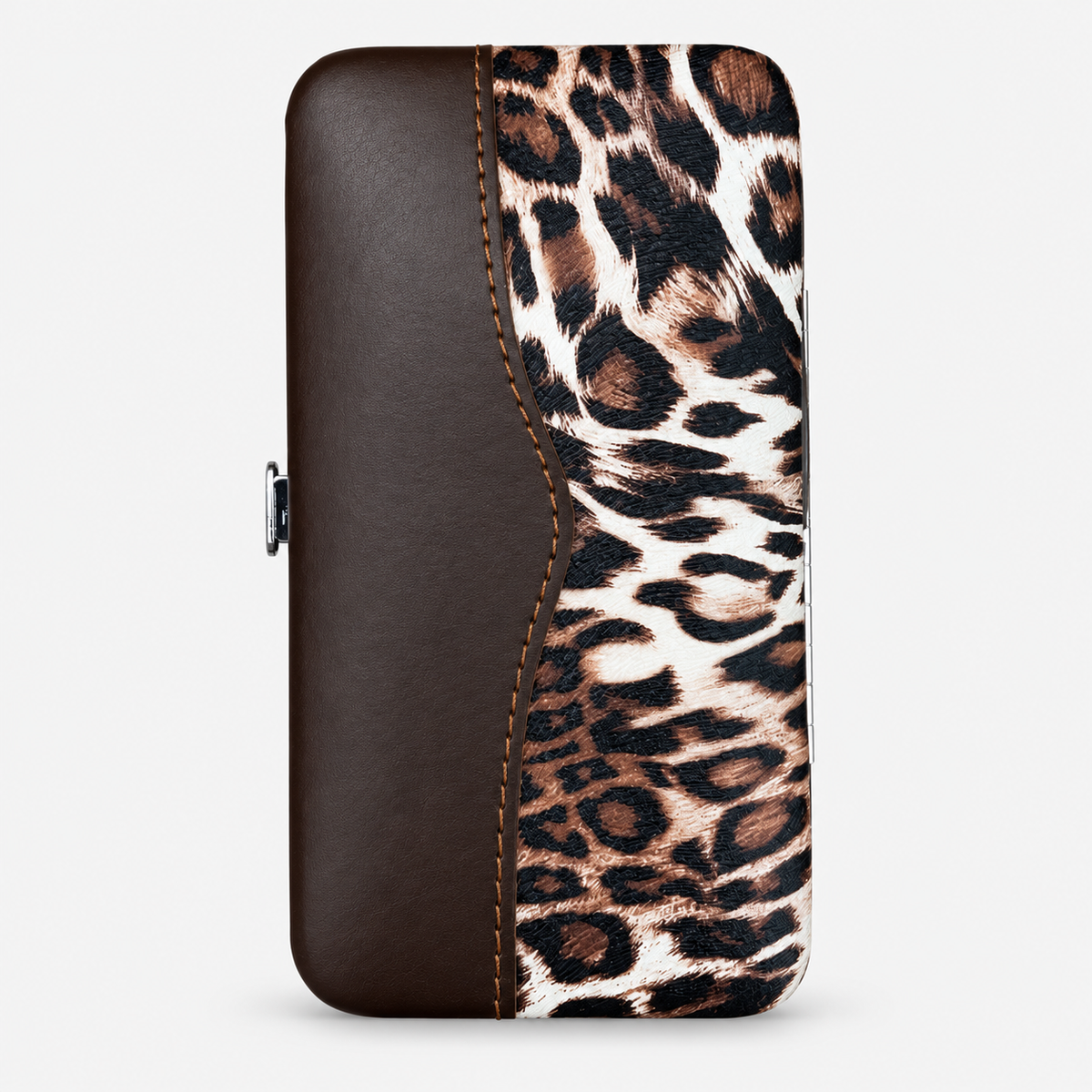 Manicure set — leopard case, single set.
