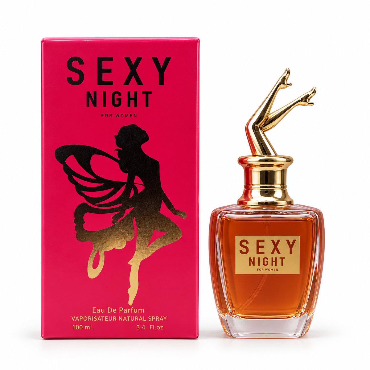 Sexy Night 100 ml bottle and coordinating box on a white background